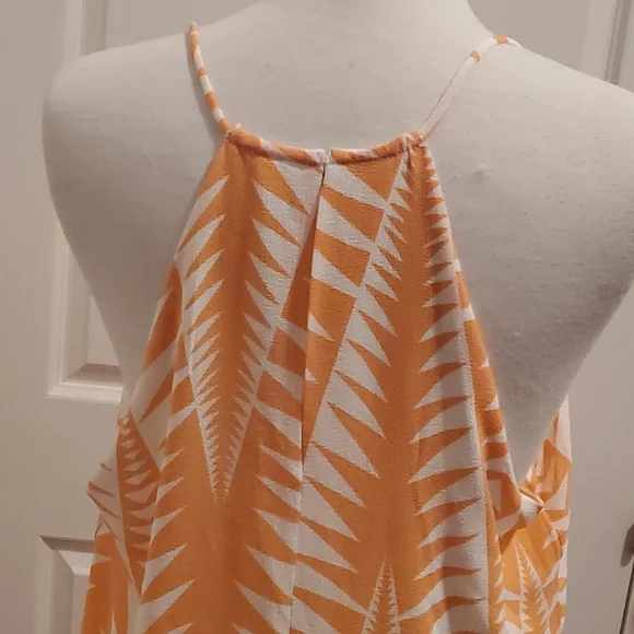 Spicy sugar size 14 peach and creme long line cami or mini dress. - Picture 4 of 5
